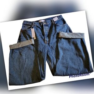 NWT Topshop One Oversized Mom Jeans